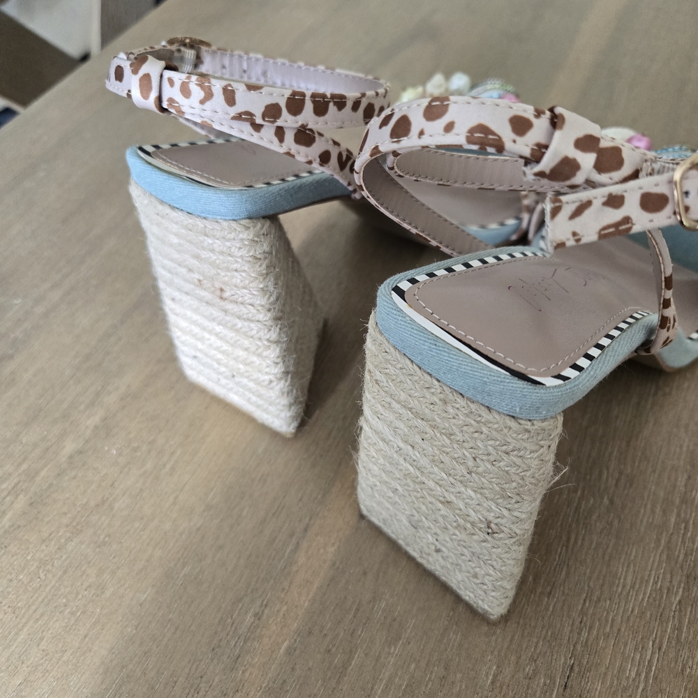 Betsey Johnson Pastel Embellished Heels - Picture 3 of 3